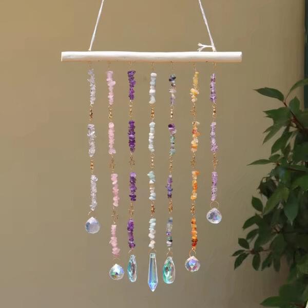 Crystal Stones and Beads Suncatcher Window Decorative Ornaments