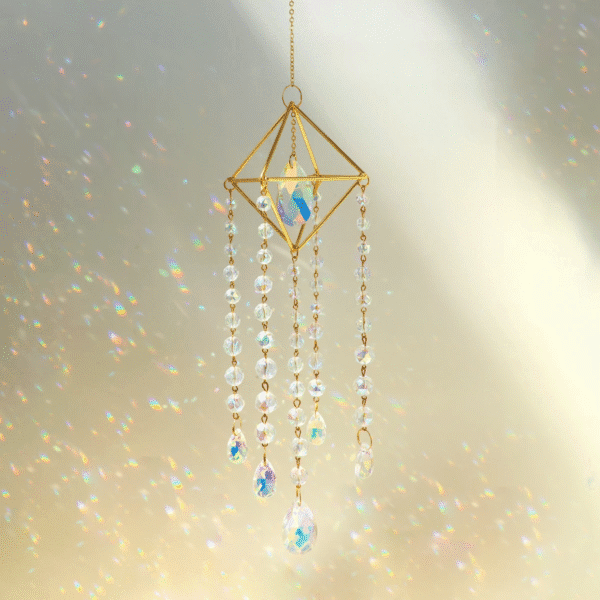 Rainbow Maker Handmade Gold Plated Sun Catcher