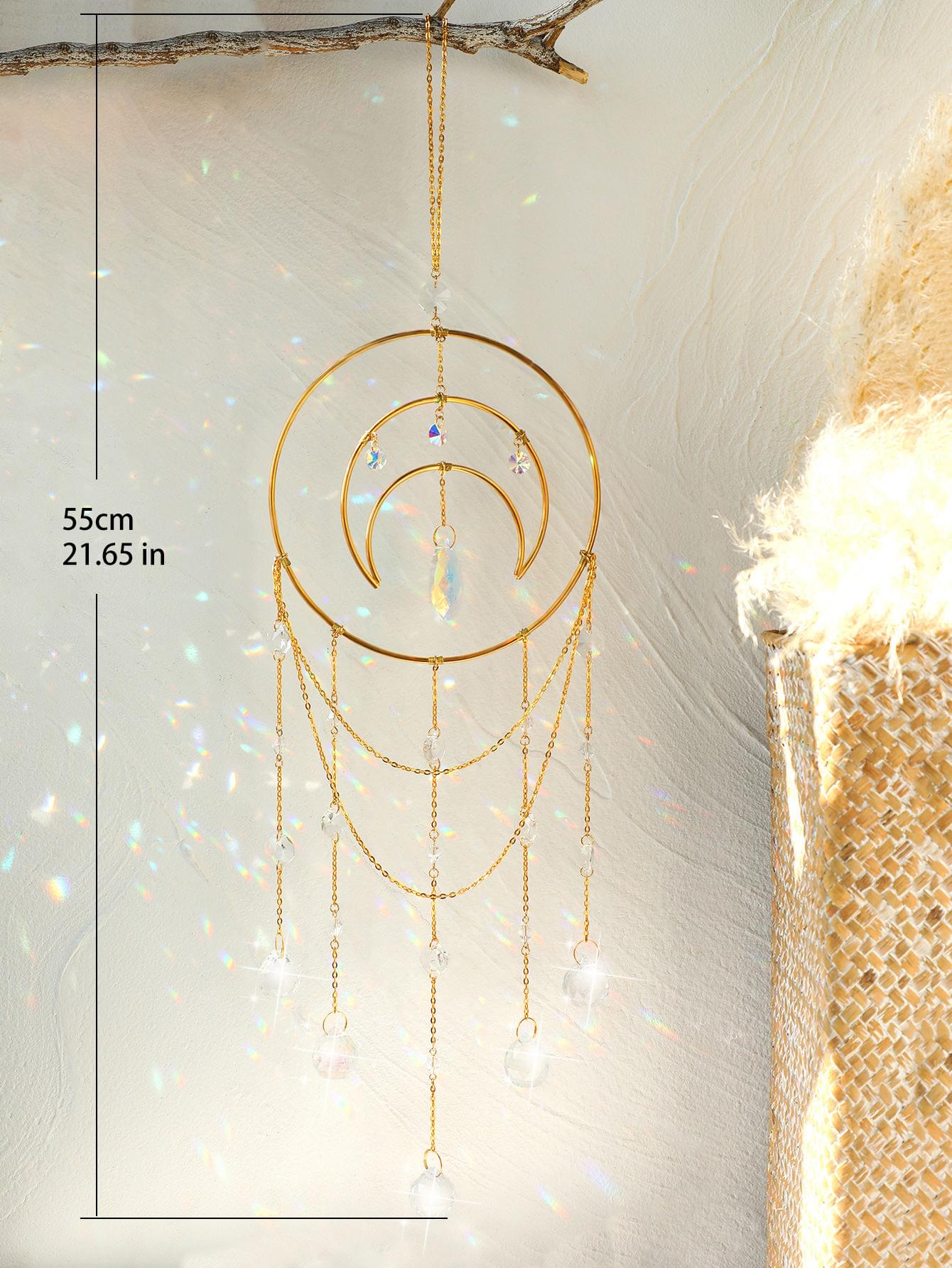 Boho Round Moon Crystal Sun Catcher - Image 2